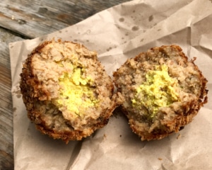 Two Scotch Eggs.